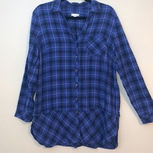 J. Jill - Plaid, Long Sleeve, Button Down, Tunic
